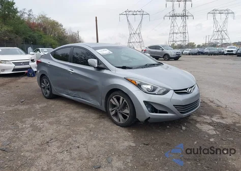 2015 Hyundai Elantra Limited from USA, damaged, VIN 5NPDH4AE3FH581291